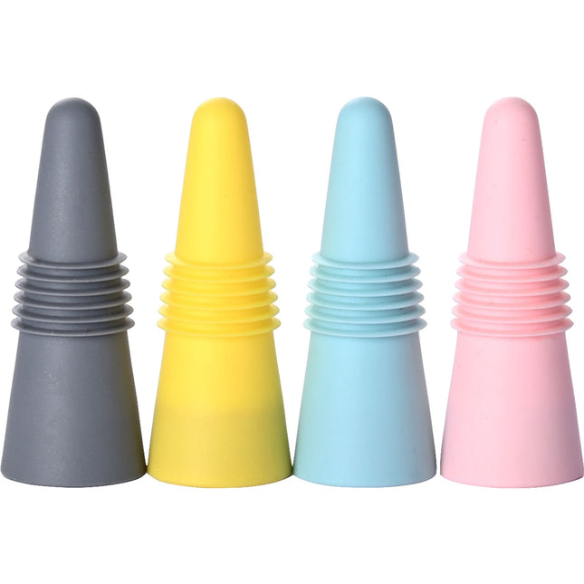 4 dopuri reutilizabile din silicon pentru sticle de vin, bautura
