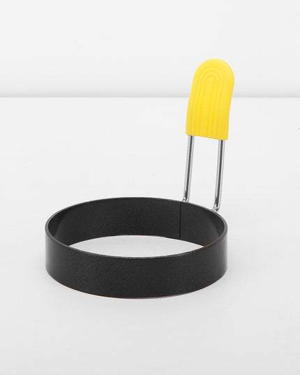 4 forme rotunde pentru ou din otel, strat antiaderent, diametru , cu maner din ABS