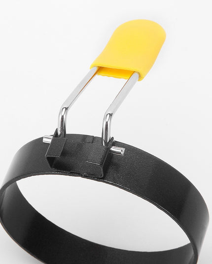 4 forme rotunde pentru ou din otel, strat antiaderent, diametru , cu maner din ABS