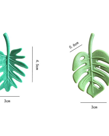 4 Magneti de Frigider, Model Frunze, din ABS si Magnet
