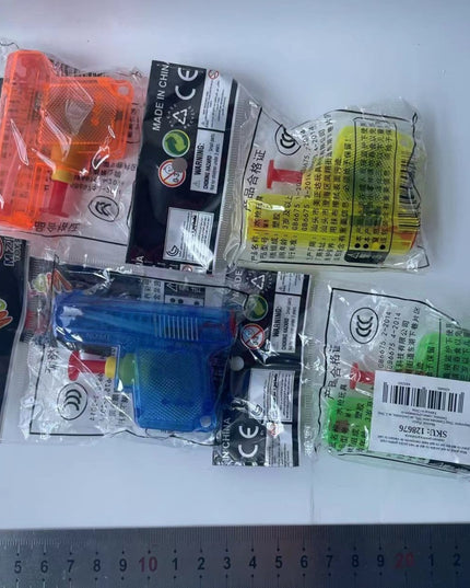 Set 4 Mini Pistoale cu Apa, Jucarii de Vara, pentru Copii, 4 Culori Transparente Random