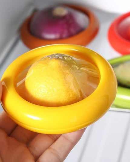 4 Recipiente pentru Pastrarea Proaspata a Legumelor, Cutii Portabile Sigilate Anti-oxidare, 4 Forme Diferite pentru Legume sau Fructe, Culori diferite