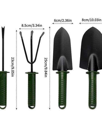 4 Unelte de Gradina pentru Plantare Prelucrare Sol si Ingrijire Plante, Material PVC si cardboard
