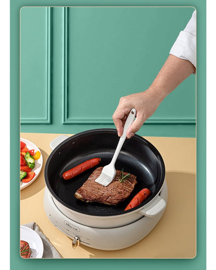 4 Ustensile de Bucatarie, din Silicon+Inox, Termorezistente, Antiaderente