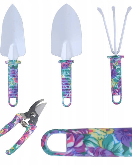 5 accesorii pentru gradinarit geanta depozitare inclusa, otel inoxidabil