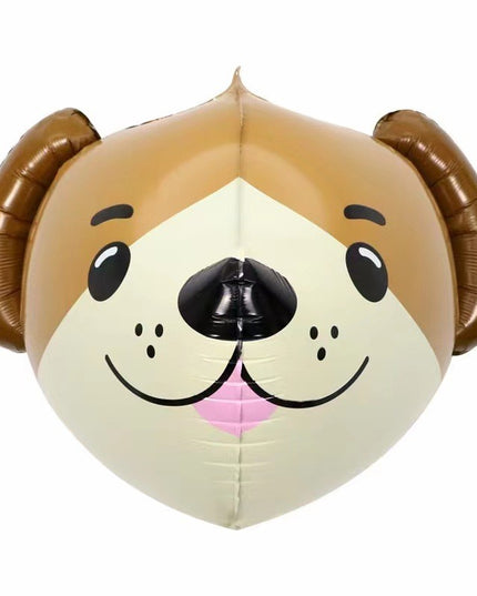 Set 5 Baloane Folie Metalizata, Figurine Animale Domestice, 30 cm, Ambalaj Individual, Pai inclus, Umflare cu Aer sau Heliu