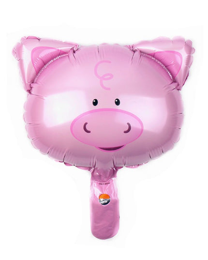 Set 5 Baloane Folie Metalizata, Figurine Animale Domestice, 30 cm, Ambalaj Individual, Pai inclus, Umflare cu Aer sau Heliu