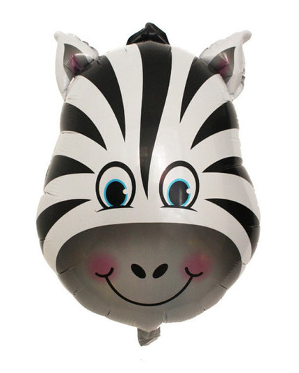 Set 5 Baloane Folie Metalizata, Figurine Animale Salbatice, 30 cm, Ambalaj Individual, Pai inclus, Umflare cu Aer sau Heliu