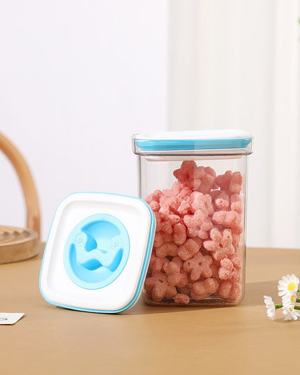 5 Cutii de Depozitare pentru Bucatarie, 2 x 600ml, .3L, 1 x 2L, din ABS+PET+Silicon, Capac