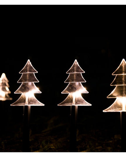 5 Lampi LED cu baterii, de exterior Model Brad, pentru gradina