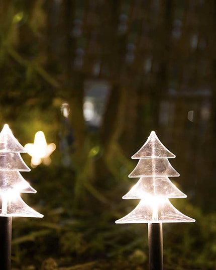 5 Lampi LED cu baterii, de exterior Model Brad, pentru gradina