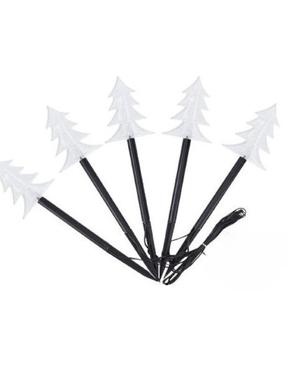 5 Lampi LED cu baterii, de exterior Model Brad, pentru gradina