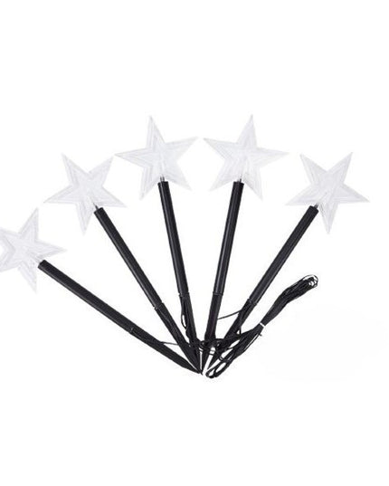 5 Lampi LED cu baterii, de exterior Model Stea, pentru gradina