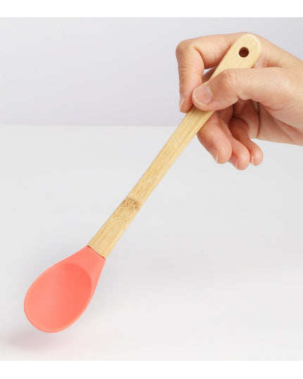 5 Mini Spatule de Silicon pensula, Stejar