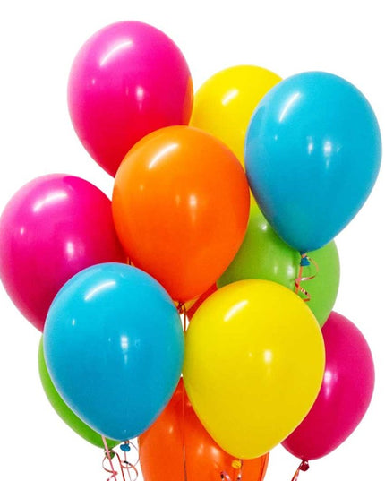 50 Baloane din Latex Metalizate, Model Party,Multicolore, 2.4 g