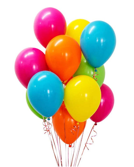 50 Baloane din Latex Metalizate, Model Party,Multicolore, 2.4 g