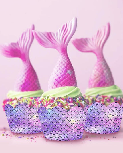 6 Accesorii pentru Prajituri Sirena, Colectia Mermaid