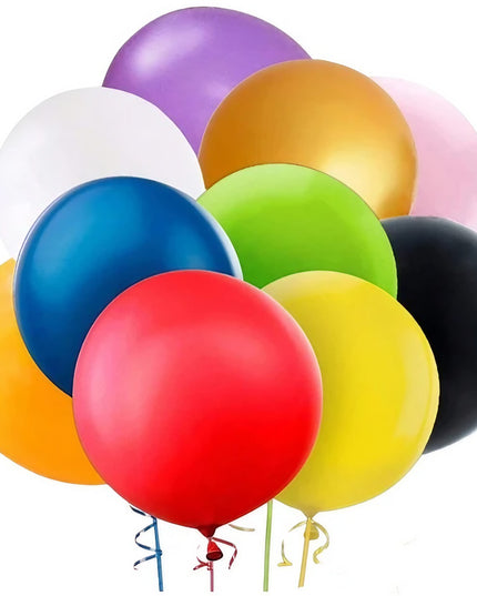 6 Baloane din Latex, Model Party Jumbo,Multicolore