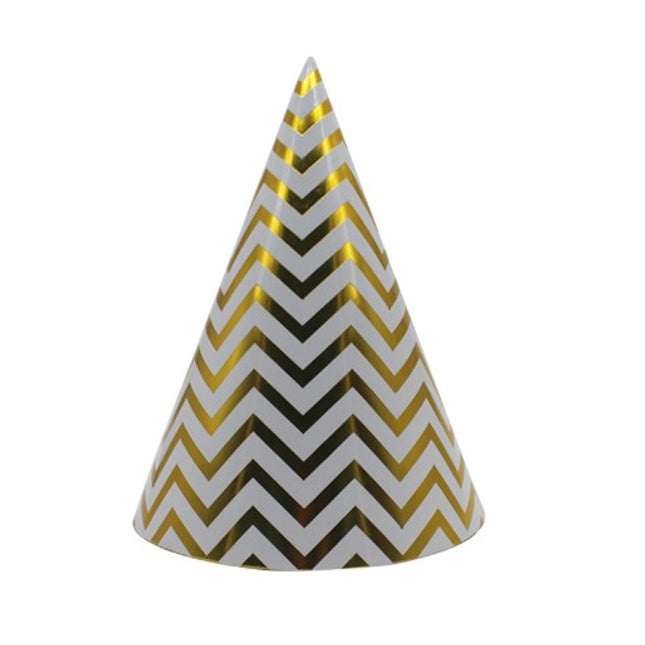 6 Coifuri, Petrecere Copii, din Carton,Model 7 Valuri