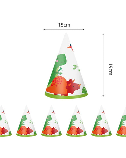 6 Coifuri cu Dinozauri, Accesorii pentru Petrecere, Tematica Aniversare