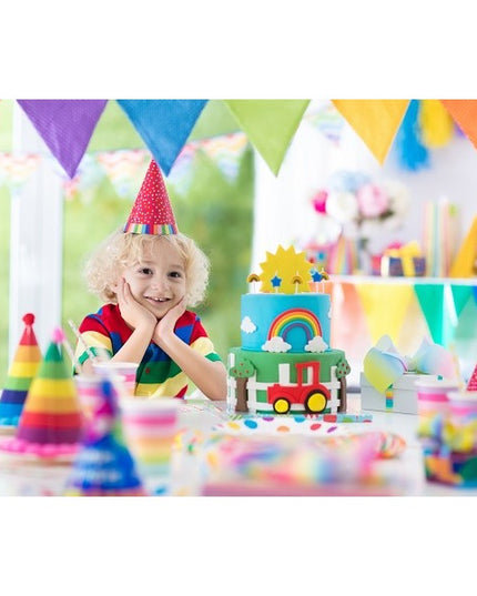 6 Coifuri, Petrecere Copii, din Carton,Model 6 Happy Birthday