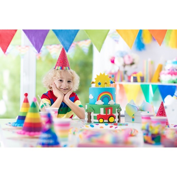 6 Coifuri, Petrecere Copii, din Carton,Model 6 Happy Birthday