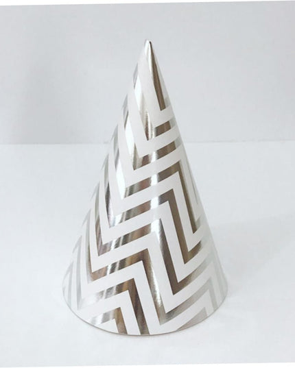 6 Coifuri, Petrecere Copii, din Carton,Model 8 Valuri