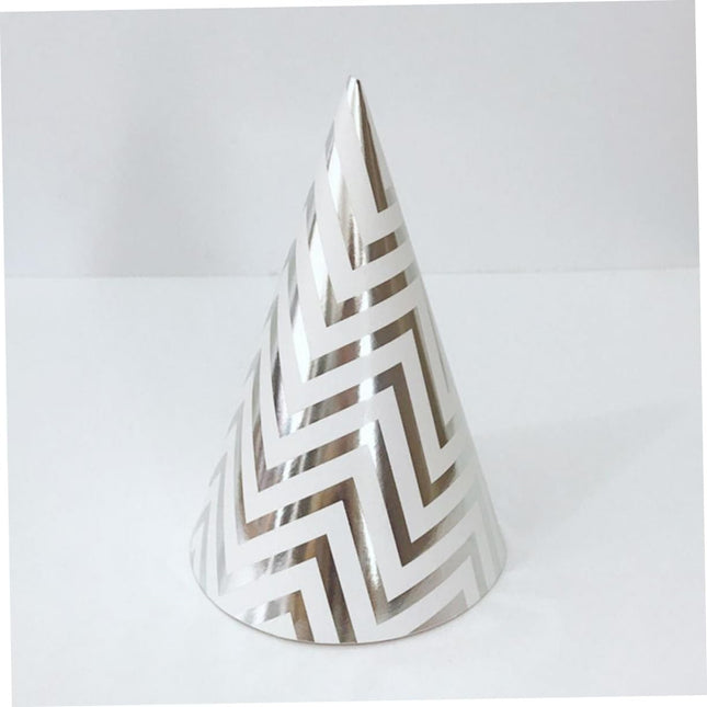 6 Coifuri, Petrecere Copii, din Carton,Model 8 Valuri