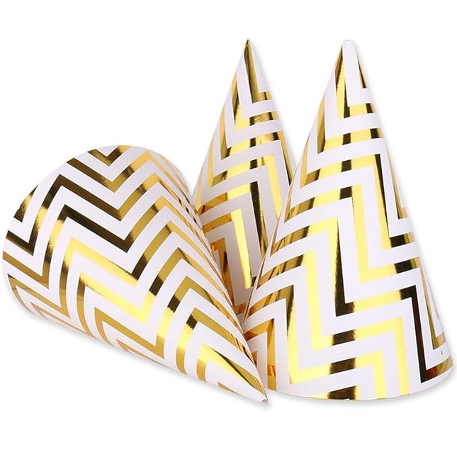 6 Coifuri, Petrecere Copii, din Carton,Model 7 Valuri