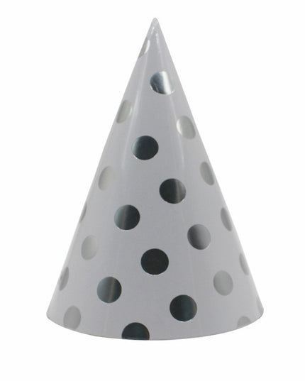 6 Coifuri Metalizate, pentru Petrecere, Tematica Aniversare, Model Buline