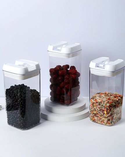 6 Recipiente din Plastic, pentru Alimente/Obiecte, Inchidere Ermetica, .5l, .8l, .2l, Capac