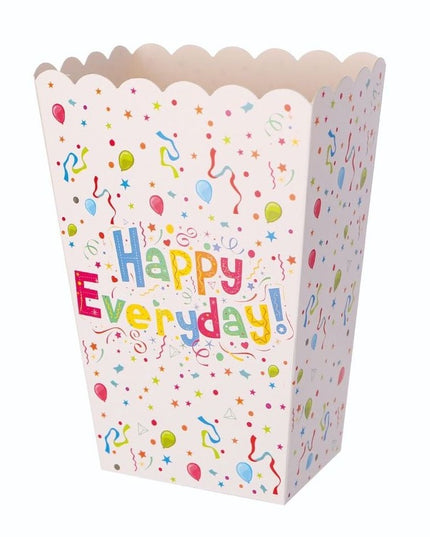 6 Cutii de PopCorn, Model Happy Everyday