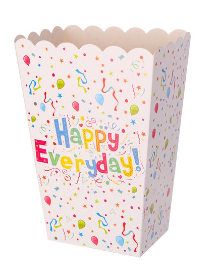 6 Cutii de PopCorn, Model Happy Everyday
