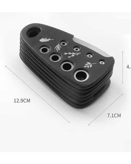 1 mini ustensile bucatarie taietor pizza, cutit, curatator, razatoare, desfacator, presa usturoi, manere din ABS, lame ascutite din otel inoxidabil