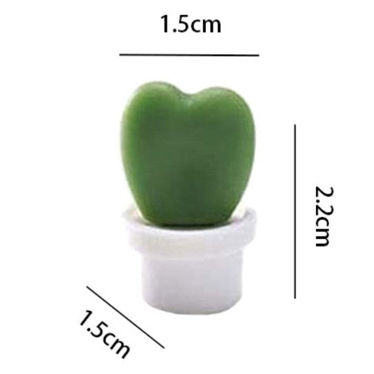 6 Magneti de Frigider, Model Cactusi in Ghiveci, din ABS si Magnet