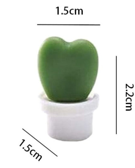 6 Magneti de Frigider, Model Cactusi in Ghiveci, din ABS si Magnet