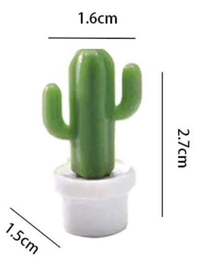 6 Magneti de Frigider, Model Cactusi in Ghiveci, din ABS si Magnet