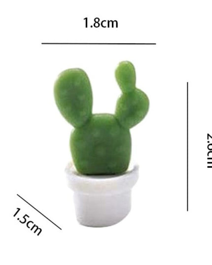 6 Magneti de Frigider, Model Cactusi in Ghiveci, din ABS si Magnet