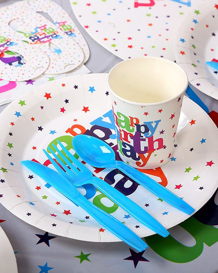 6 Pahare de Carton, Colectia Happy Birthday,230 ml