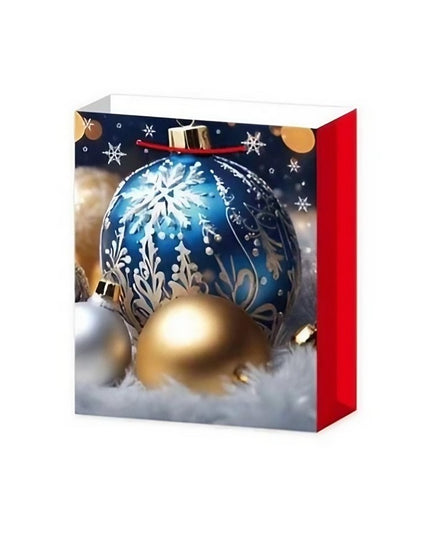 6 Pungi Cadou, Imprimeu Tematica Brad de Craciun, Model Random, din Hartie, Impachetare Usoara a Cadourilor