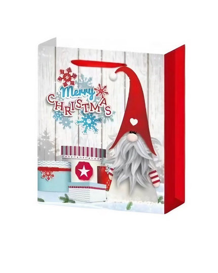 6 Pungi Cadou, Imprimeu Tematica Gnomi, Model Random, din Hartie, Impachetare Usoara a Cadourilor