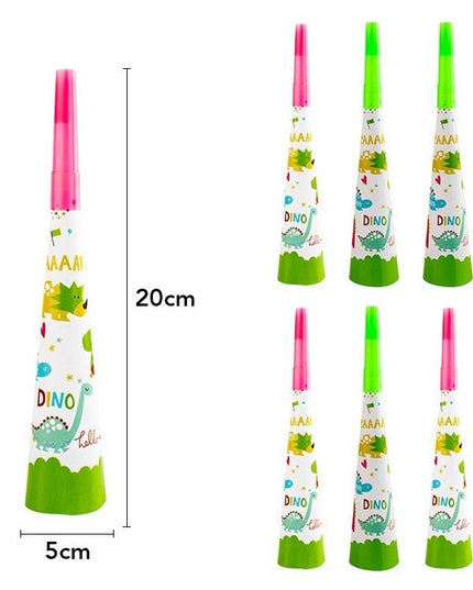 6 Suflatori, Colectia Dino Park,din Carton