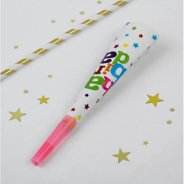 6 Suflatori, Colectia Happy Birthday,din Carton