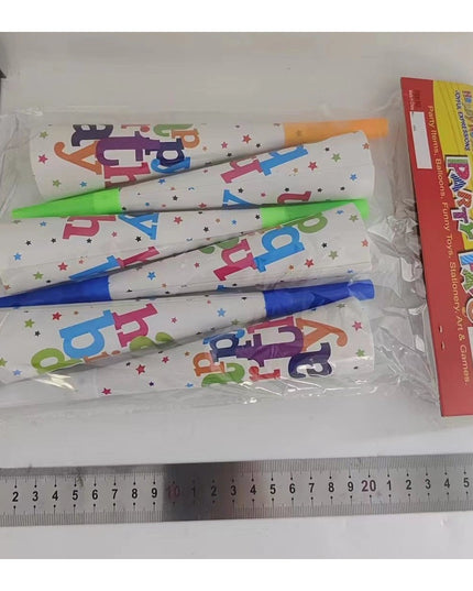 6 Suflatori, Colectia Happy Birthday,din Carton