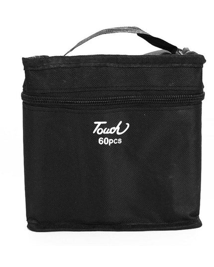 Set 60 Markere Duble cu Alcool Touch Room, Geanta Inclusa, Model 1
