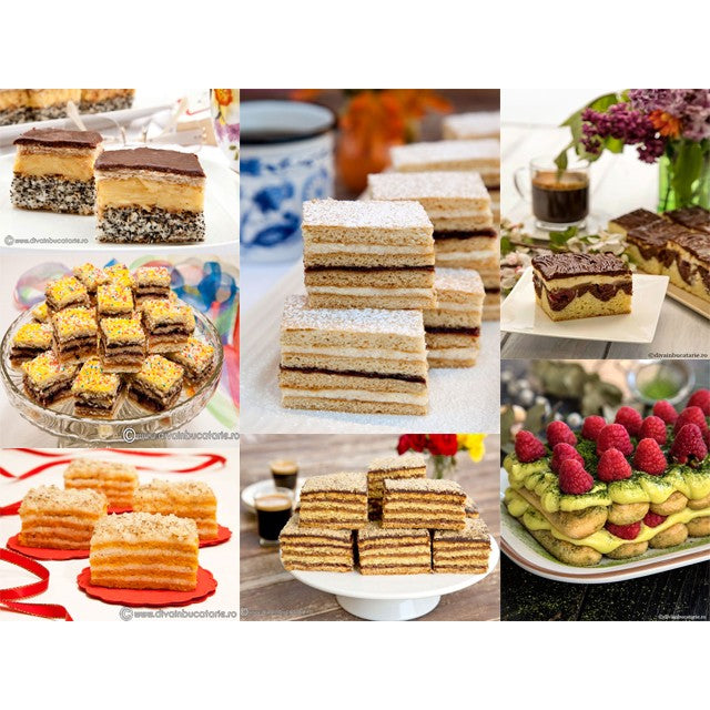 66 Piese Ustensile pentru Ornare Prajituri, din Plastic si Otel Inoxidabil