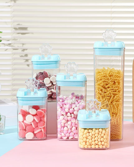 7 Cutii de Depozitare Alimente, 2 x 500ml, 2 x 800ml, 2 x 1200ml, ml, Capac