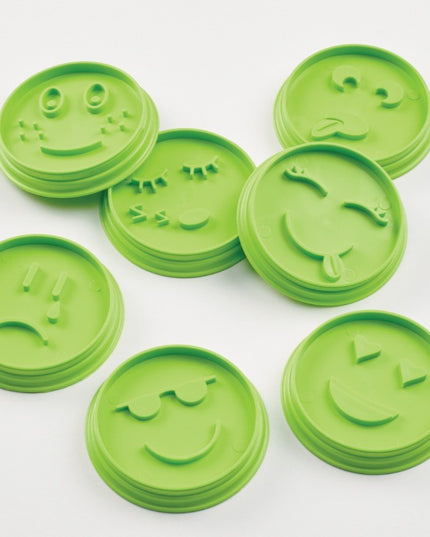 7 Forme de Prajituri, Model Emoticoane Smiley Face, Diferite Expresii,din PP