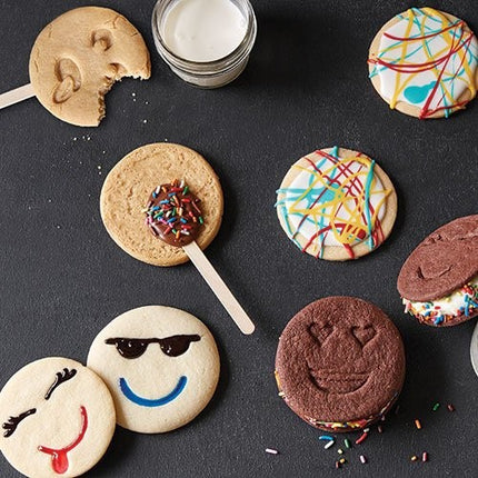 7 Forme de Prajituri, Model Emoticoane Smiley Face, Diferite Expresii,din PP