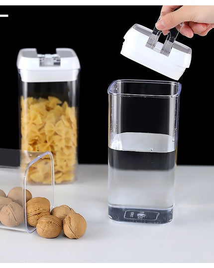 7 Recipiente din Plastic, pentru Alimente/Obiecte, Inchidere Ermetica, .5l, .8l, .2l, l, Capac